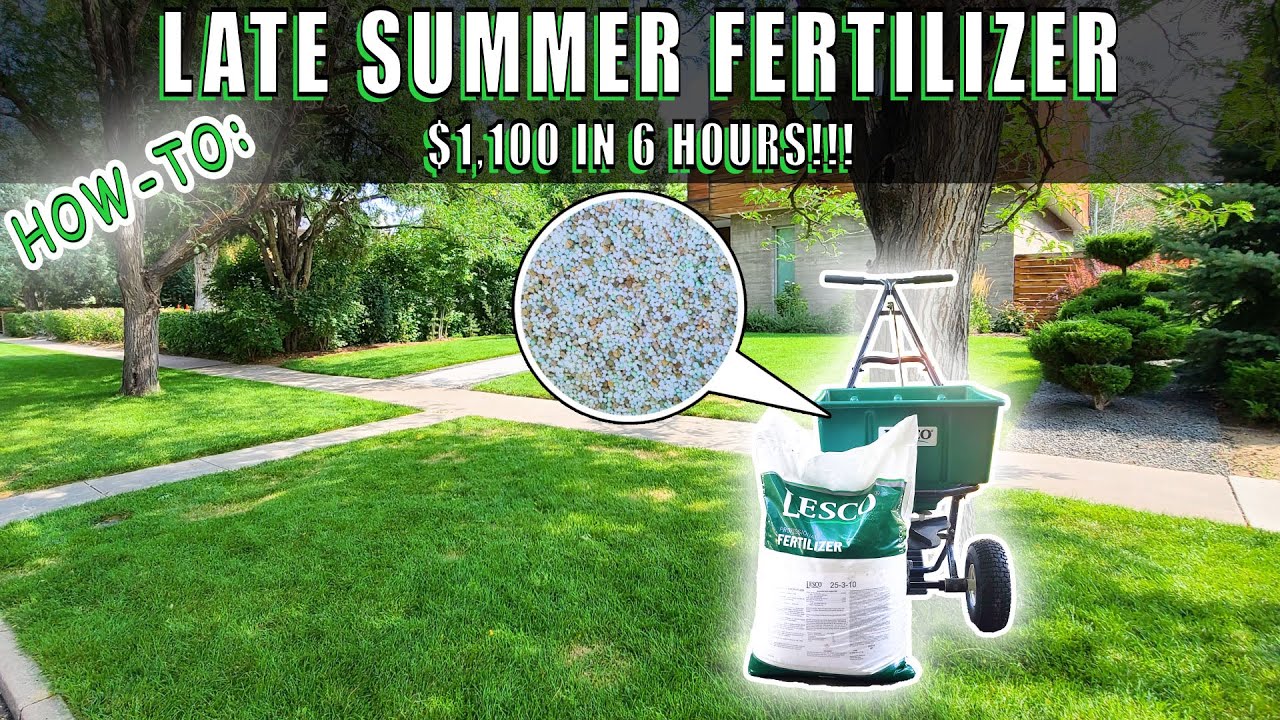HOW TO LATE SUMMER FERTILIZER LESCO 1100 In 6 Hours YouTube how-to-late-summer-fertilizer-lesco-1100-in-6-hours-youtube
