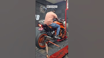 RRP Exhaust vs Stock | KTM Duke 390 gen3 #dyno #dynotuning #sound