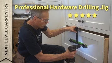 Professional Cabinet Hardware Drilling Jig Demonstration