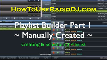 RadioDJ Playlist Builder Part 1 (Manual Playlist)