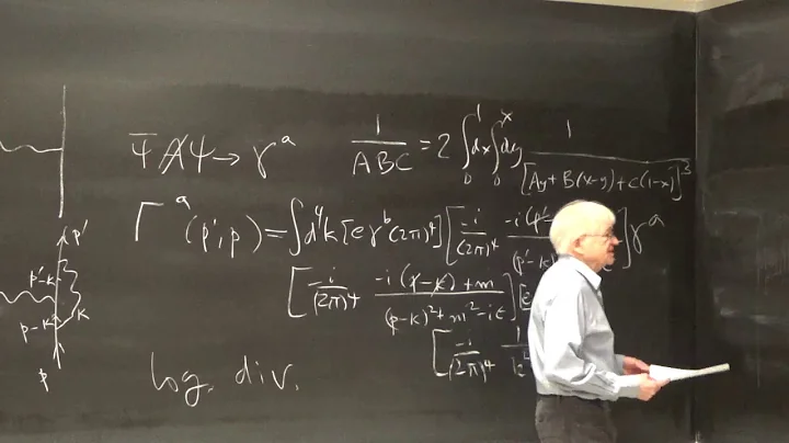 Lecture of February 5, 2019: Quantum Field Theory II at UNM by Kevin Cahill