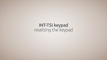 INT-TSI Touchscreen Keypad – Restarting the Keypad