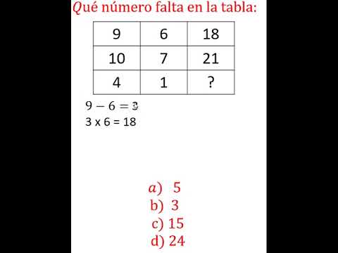¿QUÉ NÚMERO FALTA?