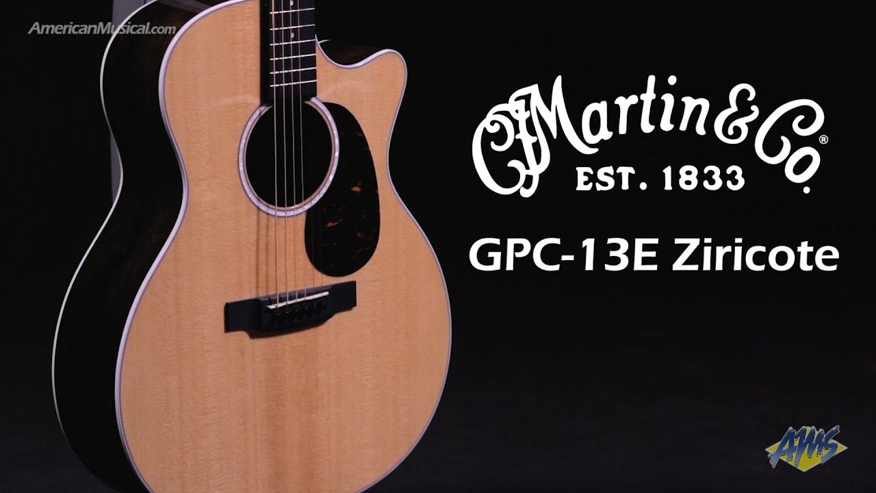 Martin GPC-13E Ziricote Acoustic Electric Guitar - AmericanMusical