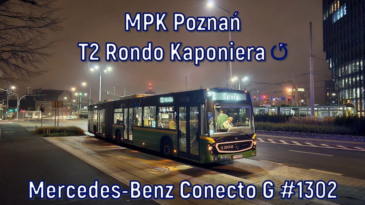 MPK Poznań - linia T2, Mercedes-Benz Conecto G #1302