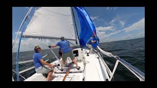 J92S Asymmetrical Spinnaker Jibe