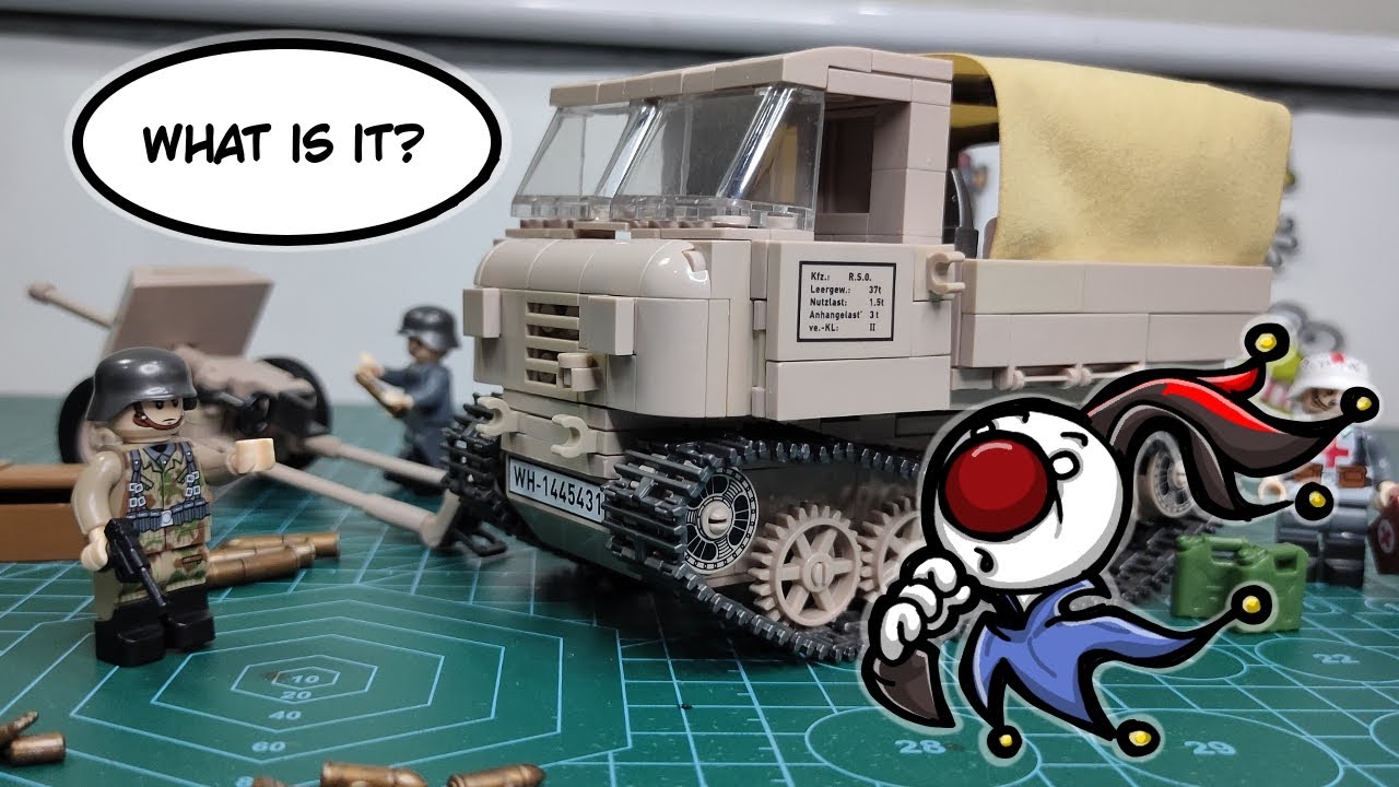 Tank, Truck, or Tractor? STEYR RSO/01 with 37mm PAK. 35/36 Anti-tank Gun. LEGO Brick Build & Review.