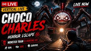 🔴LIVE Horror Train Escape | Choo Choo Charles Train Attack!
