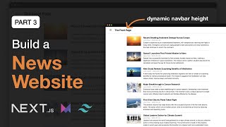 Auto-hiding navbar - Building a news website with animations PART 3