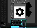 Gear Icon for beginners adobe illustrator #icondesign #vectordesign#adobeillustrator #vectorartwork