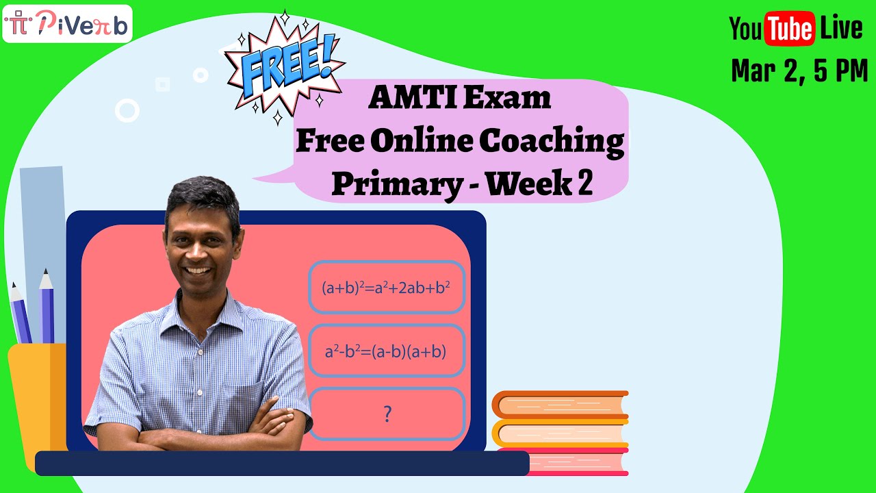 PiVerb.com| NMTC AMTI Exam Mock Test| Primary Level-2| AMC 8| Math Olympiad