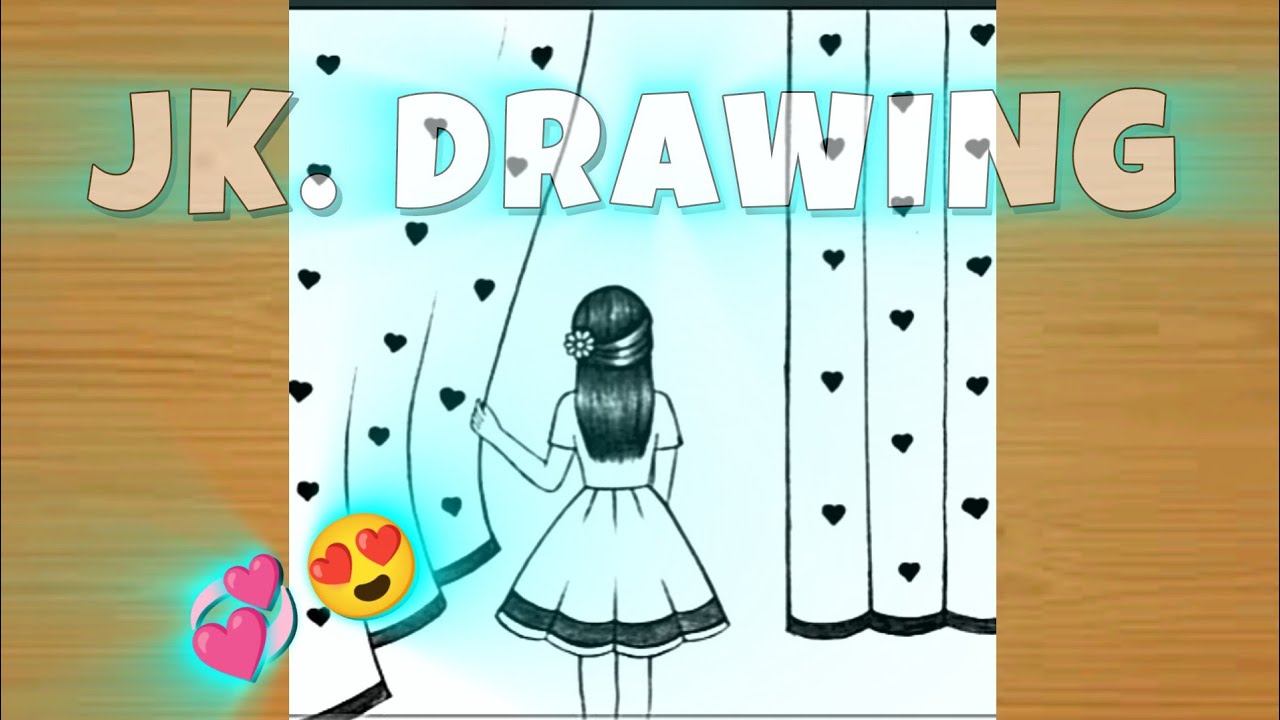 Sad Girl Looking Outside Window Drawing | Easy Pencil Sketch | Emotional Art