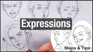 How to Draw Various Facial Expressions (Tutorial & tips)