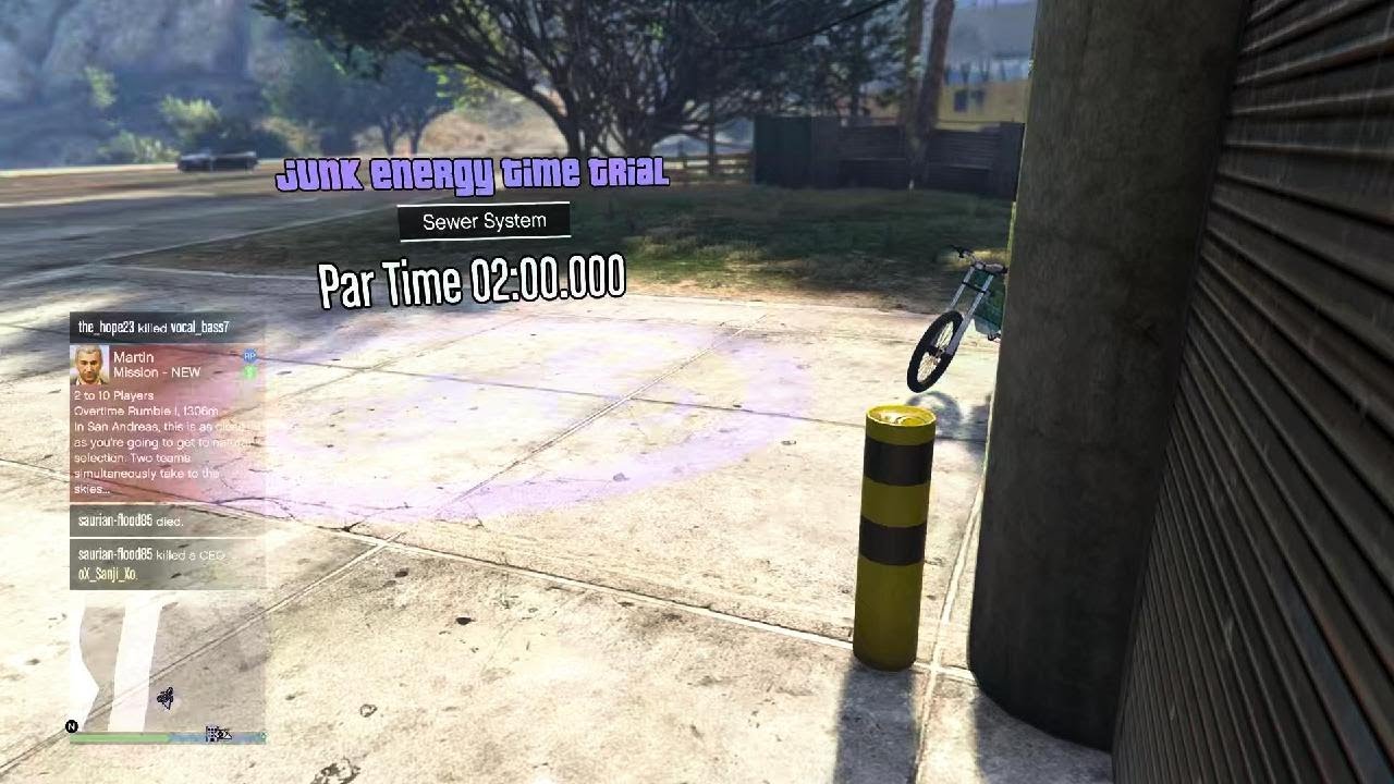 SEWER SYSTEM - Junk Energy Time Trial - 3rd Person | GTA 5 ONLINE