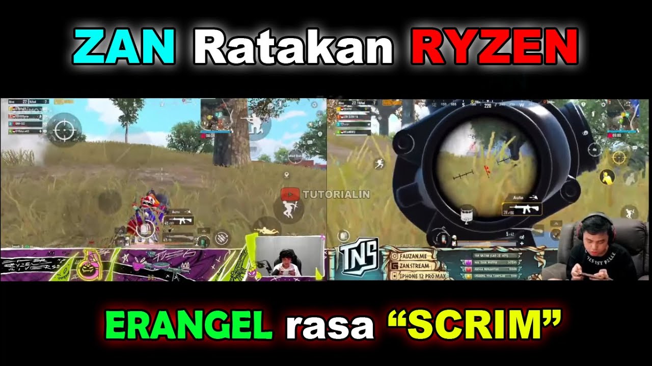 ZAN vs RYZEN Bertemu di ERANGEL Match Seperti SCRIM PUBG Mobile