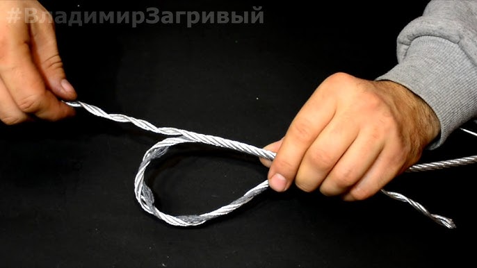 how to make a loop with a steel cable With your own hands 