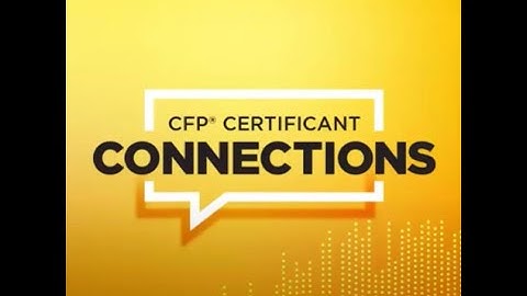 CFP® Certificant Connection Webinar 11/13/2024