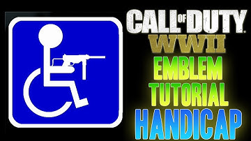 Handicap - Call of Duty COD WW2 WWII ( EASY ) Emblem Tutorial