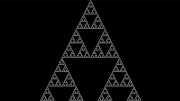 Sierpiński Triangle Zoom Loop (Fractal Triangle)