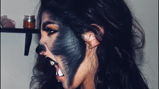 Glam Werewolf Makeup Tutorial Halloween 2018