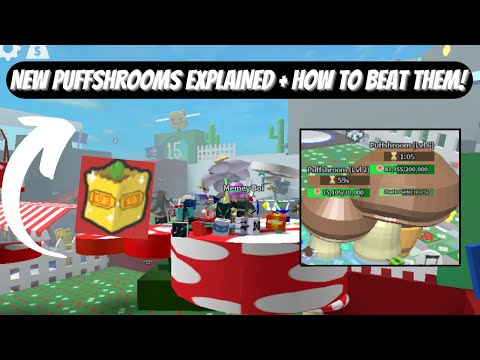 NEW PUFFSHROOMS EXPLAINED - How To Spawn and Defeat Puffshrooms! - Bee Swarm Simulator Roblox!