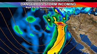 Alert warning storm lucifer to pound california this weekend