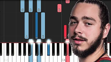 Post Malone - Goodbyes ft Young Thug (Piano Tutorial)