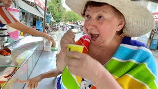 MAMA SHOCKED BY FILIPINO STREET FOOD!