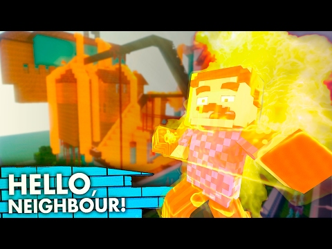 BURNING THE NEIGHBOR IN LAVA!! Hello Neighbor vs FNAF! (Minecraft Superheroes Roleplay) - BURNING THE NEIGHBOR IN LAVA!! Hello Neighbor vs FNAF! (Minecraft Superheroes Roleplay)