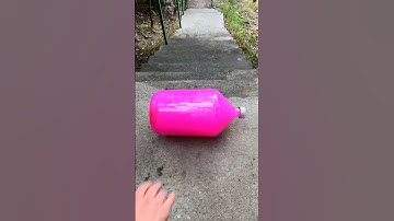 Bottle vs Stairs⚠️🔥 Rolling Bottles till the end ! #shorts