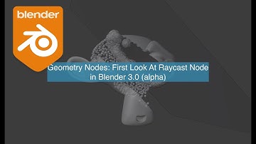 LIVENODING / Geometry Nodes: First Look At Raycast Node
