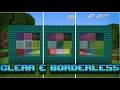 Clear Glass texture Pack for minecraft bedrock &amp; pe 26+ | Clear And Connected Glass