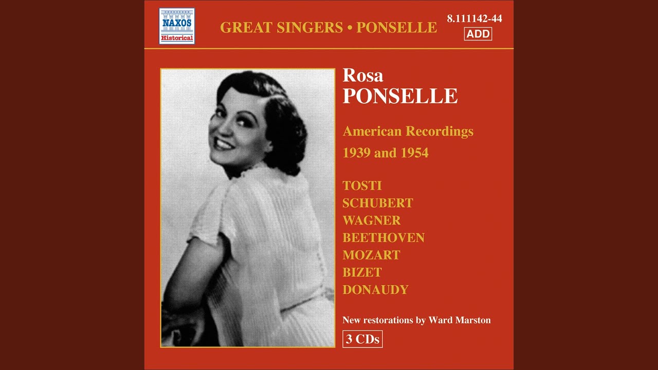 Interview with Rosa Ponselle by Ruby Mercer Comments on Saint Saenss Guitares et mandolines