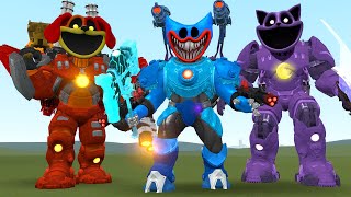 NEW HUGGY WUGGY MECHA TITAN VS DOGDAY AND CATNAP MECHA TITAN FROM POPPY PLAYTIME 3 in Garry's Mod!