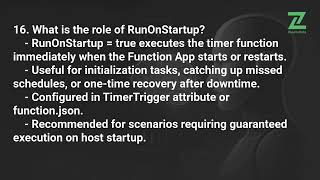 Azure Functions Timer Triggers Interview Questions