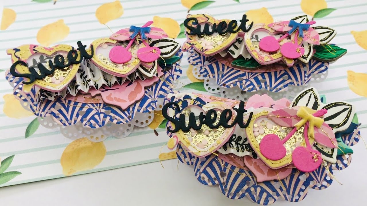 Shaker Bag Toppers using ScrapDiva Designs Mini Heart Shaker Sunglasses | Shaker Treat Toppers