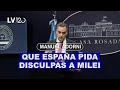 MANUEL ADORNI: "QUE LOS FUNCIONARIOS DE ESPAÑA PIDAN DISCULPAS"