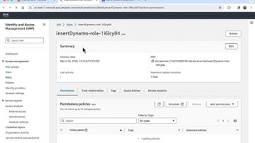 AWS Lambda insert dynamoDB