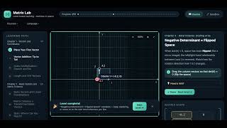 Interactive Linear Algebra Course – See Matrices Transform Space in Real Time