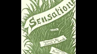 Joseph Lamb Scott Joplin Sensation 1908 Joseph Lamb Scott Joplin Sensation 1908