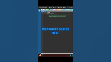 Fibonacci Series In C# || #shorts || #viral || @TechCodeHub