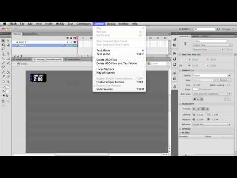 Intro to Actionscript 3 Object Oriented Programming   Making a Countdown Clock Timer Mobile clip8