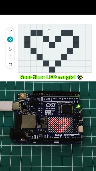 Control the LED Matrix on @Arduino UNO R4 in real-time! #arduino # ...