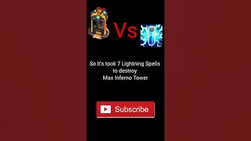 Inferno Tower Vs Lightning Spell #shorts #cocshorts
