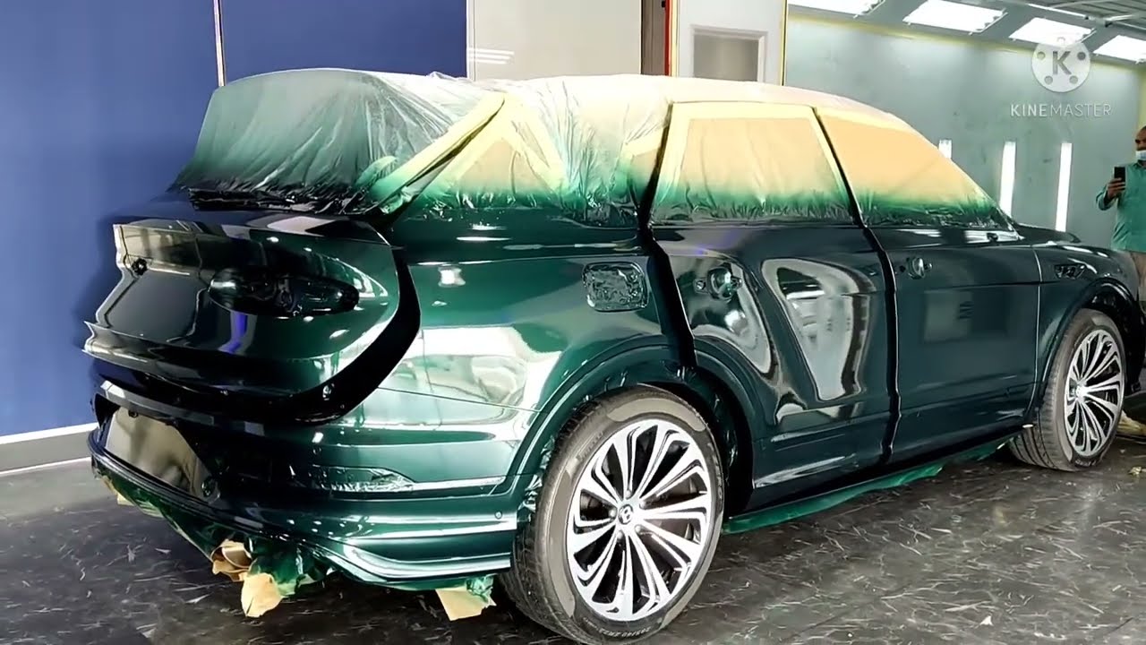 Bentley 2021 Model | Paint Metallic Dark Green | By : Mark The Painter Installer