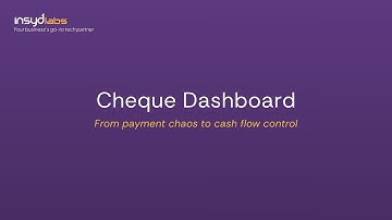Stop Chasing Payments: Automate Post-Dated Checks with Check Handler Demo | Insyd Labs