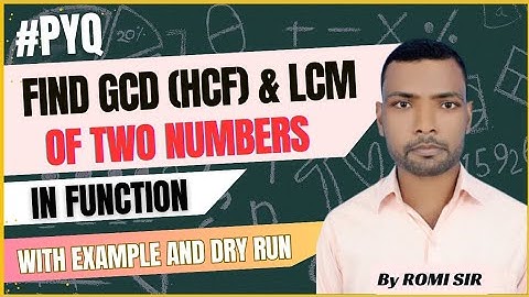 GCD & LCM Program in C using Function| Find HCF or LCM of two numbers using function in c| #hindi