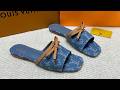 Louis Vuitton LV x Murakami Bow Slide Mule Blue 1ABL5T Review From Supkicks