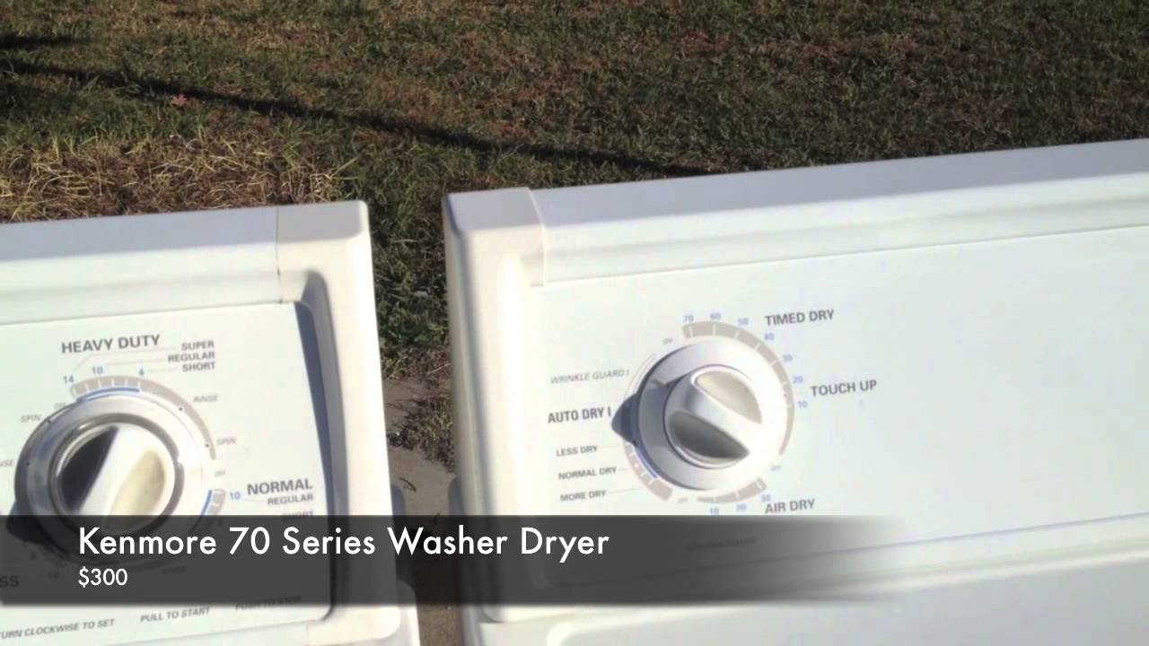 Kenmore 70 Series Washer Dryer YouTube