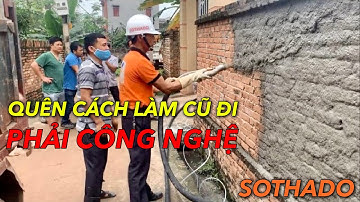 Máy phun vữa trát tường tại Bắc Giang và buổi giao máy thú vị cùng Sothado